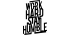 Work Hard Stay Humble Mdf Lazer Kesim Duvar Yazısı